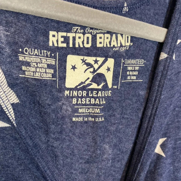 Sacramento Rivercats Navy Blue Fourth of July Starry Tank Top Size Medium - Picture 2 of 5